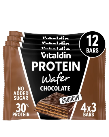 Barritas Wafer proteicas con colágeno sabor chocolate