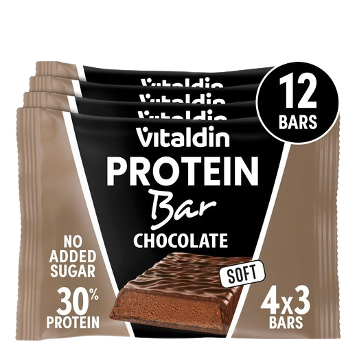 X12 Barritas proteicas con sabor Chocolate y Bajas en Azúcar
