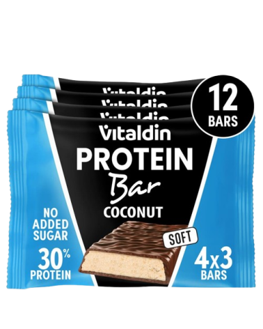Barritas proteicas con sabor Coco y Bajas en Azúcar