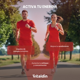 Gominolas de Cafeína y Taurina frutos rojos - Vitaldin