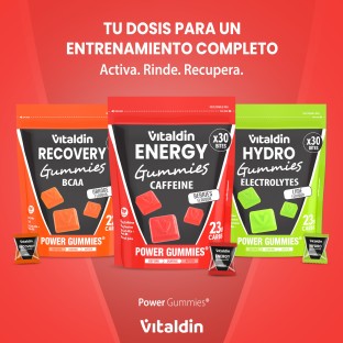 Caffeine and Taurine gummies red fruits - Vitaldin
