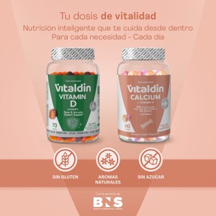 Gominolas de Calcio con Vitamina D y Sin Azúcar