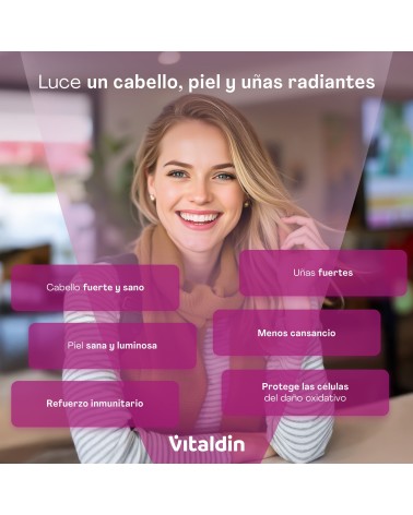 Gominolas para Pelo, Piel y Uñas | Biotina y Zinc – Vitaldin