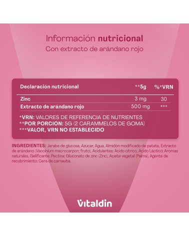 Gominolas de Arándono rojo - Vitaldin