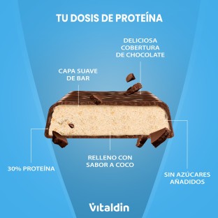 X12 Barritas proteicas con sabor Coco y Bajas en Azúcar