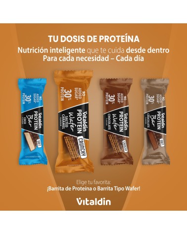 Barritas Wafer proteicas con colágeno sabor caramelo salado