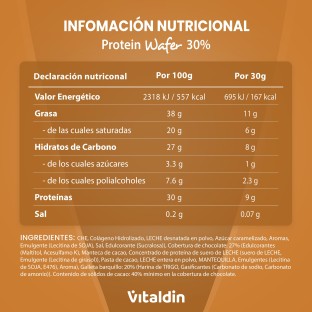 X12 Barritas Wafer proteicas con colágeno sabor Caramelo Salado