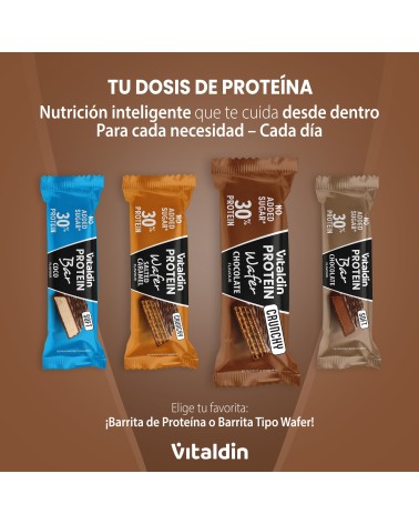 Barritas Wafer proteicas con colágeno sabor chocolate