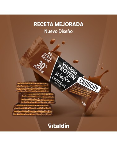 Barritas Wafer proteicas con colágeno sabor chocolate