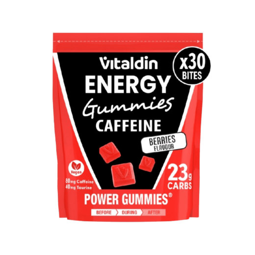Gominolas de Cafeína y Taurina frutos rojos - Vitaldin