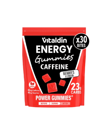 Gominolas de Cafeína y Taurina frutos rojos - Vitaldin