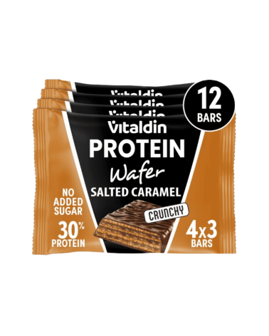 Barritas Wafer proteicas con colágeno sabor caramelo salado