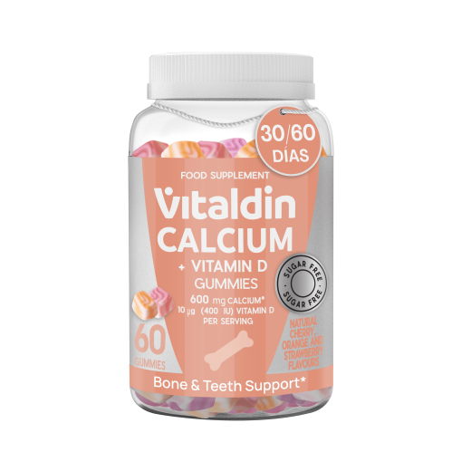 Gominolas de Calcio con Vitamina D y Sin Azúcar
