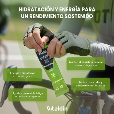 24 x Gel energético Hydro electrolitos lima - Vitaldin