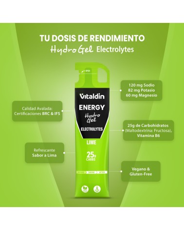 Gel energético Hydro electrolitos lima - Vitaldin