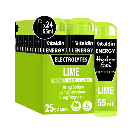 24 x Gel energético Hydro electrolitos lima - Vitaldin