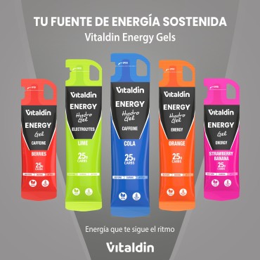 24 x Gel energético Hydro cafeína cola - Vitaldin