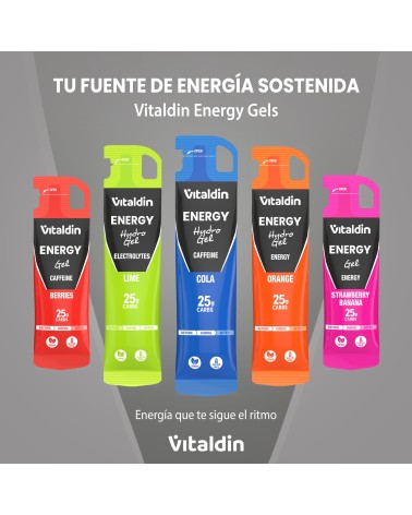 Gel energético Hydro cafeína cola - Vitaldin