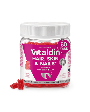 Gominolas para Pelo, Piel y Uñas | Biotina y Zinc – Vitaldin
