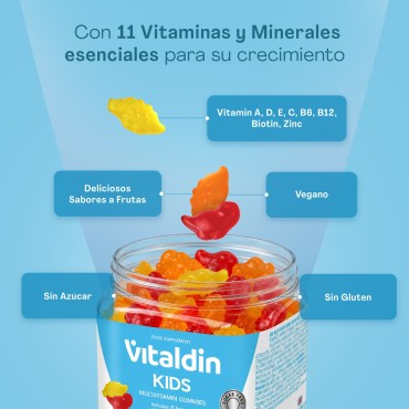 Gominolas de Multivitaminas Sin azúcar para niños