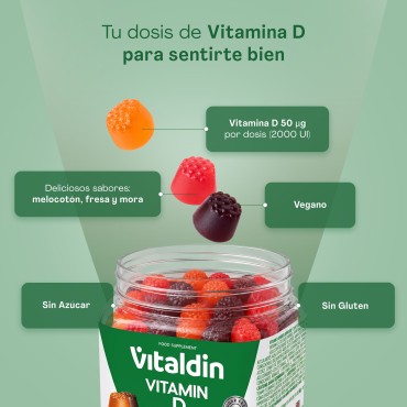 Gominolas de Vitamina D sin azúcar