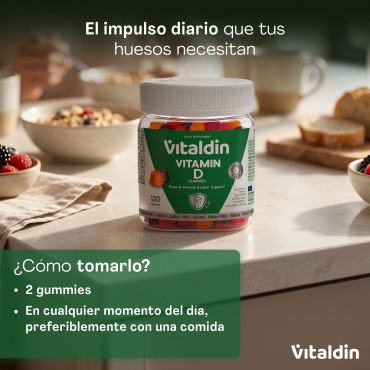 Gominolas de Vitamina D sin azúcar