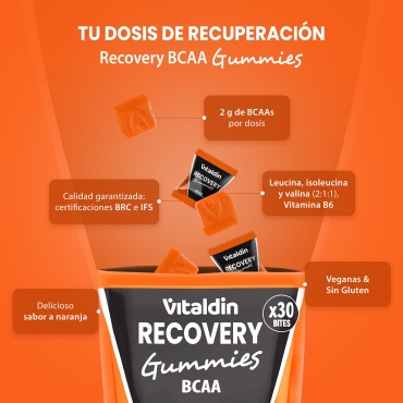 Gominolas de BCAA naranja - Vitaldin