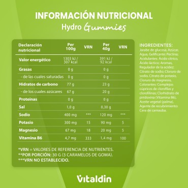 Gominolas de Electrolitos lima - Vitaldin