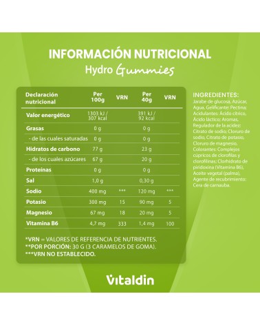 Gominolas de Electrolitos lima - Vitaldin