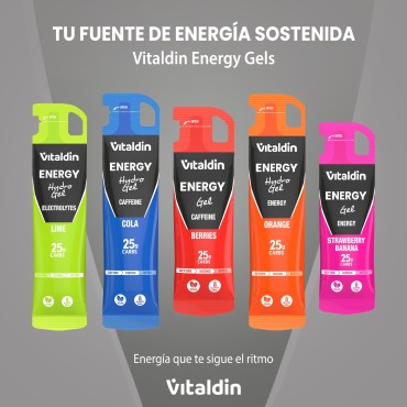 24 x Gel energético de Cafeína y frutos rojos - Vitaldin