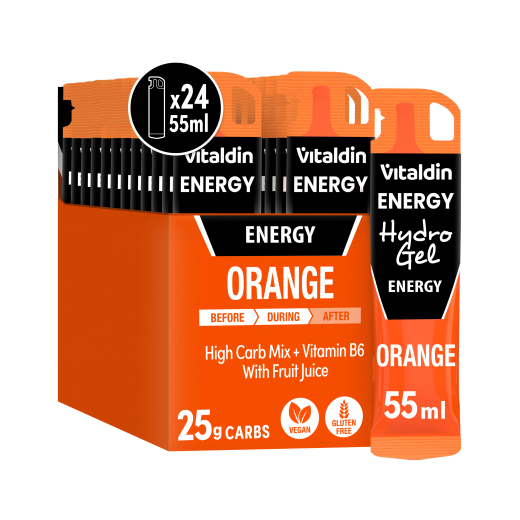 Gel energético Hydro sin Cafeína Naranja | Vitaldin