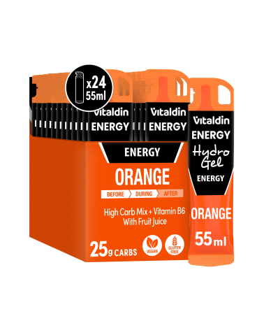 Gel energético Hydro sin Cafeína Naranja | Vitaldin