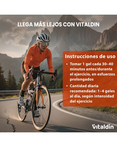 Gel energético Hydro sin Cafeína Naranja | Vitaldin