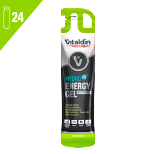 24 x Gel energético Hydro electrolitos lima - Vitaldin
