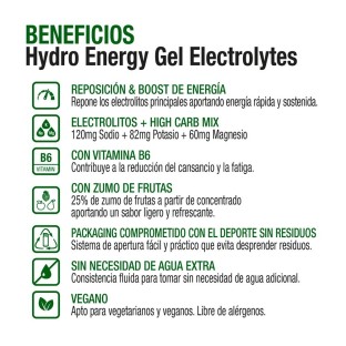 24 x Gel energético Hydro electrolitos lima - Vitaldin