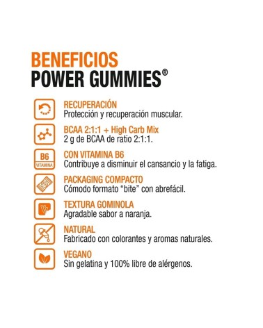 Gominolas de BCAA naranja - Vitaldin