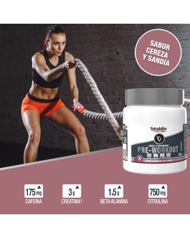 Bebida Pre-Entreno en Polvo Cereza | Vitaldin