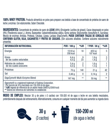 Proteína Whey chocolate | Vitaldin