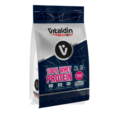 Proteína Whey fresa - Vitaldin