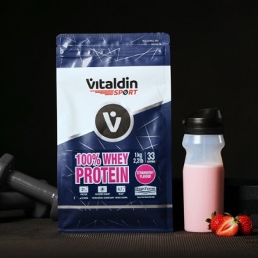 Proteína Whey fresa - Vitaldin