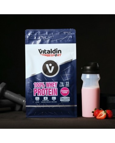 Strawberry Whey Protein - Vitaldin