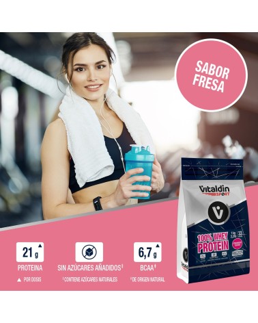 Strawberry Whey Protein - Vitaldin