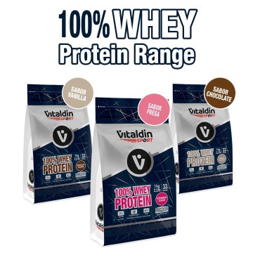 Proteína Whey fresa - Vitaldin