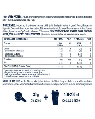 Proteína Whey fresa - Vitaldin