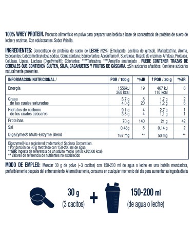 Proteína Whey vainilla - Vitaldin