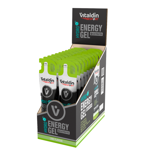 24 x Gel energético Hydro electrolitos lima - Vitaldin