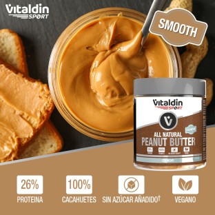 Pack 2 x 500gr 100% Natural Creamy Peanut Cream