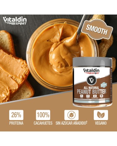 Pack 2 x 500gr 100% Natural Creamy Peanut Cream